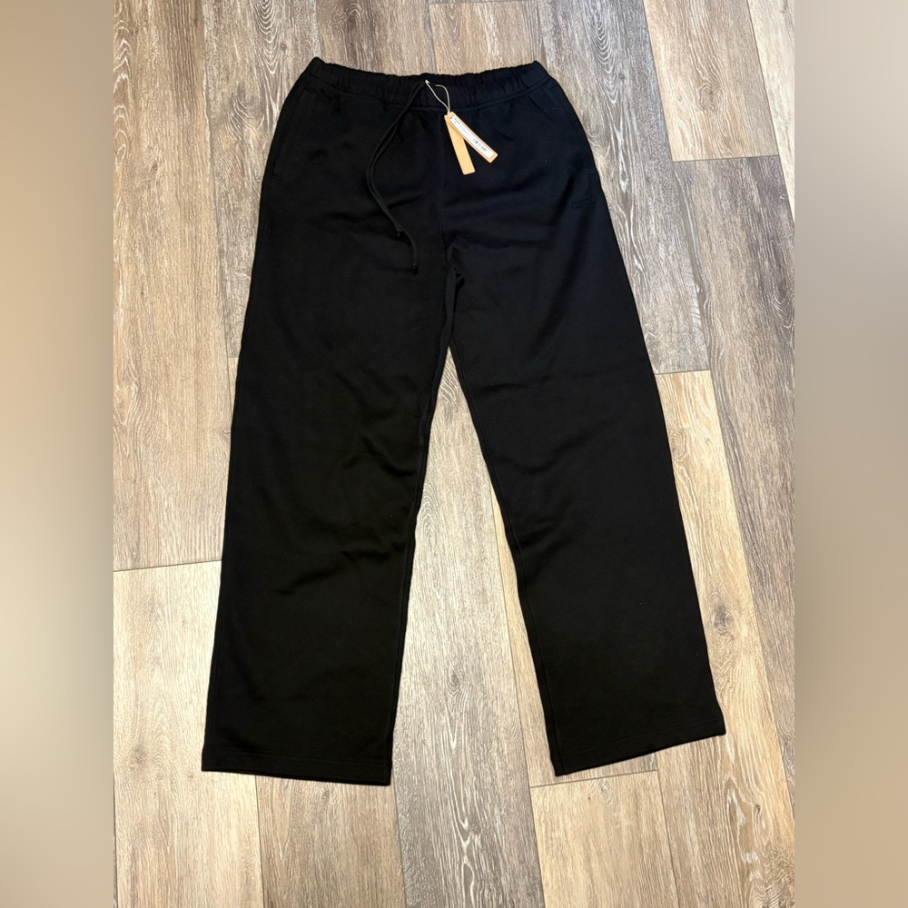 Skims Kim Kardashian Women’s Cotton Fleece Classic Straight Leg Paint L